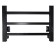 The electric heated towel -sprayer "Sanprise" Quadro P6, 400x600 mm, universal, black