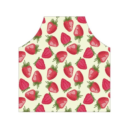 Apron kitchen with a “sweet strawberries” photo print, adjustable, size OS-2