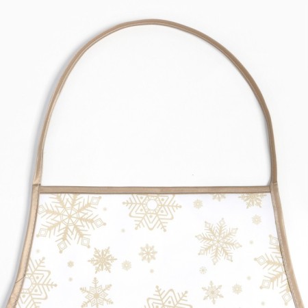Apron shade snowflakes gold 70*80 cm, 100% p/e-2