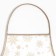 Apron shade snowflakes gold 70*80 cm, 100% p/e