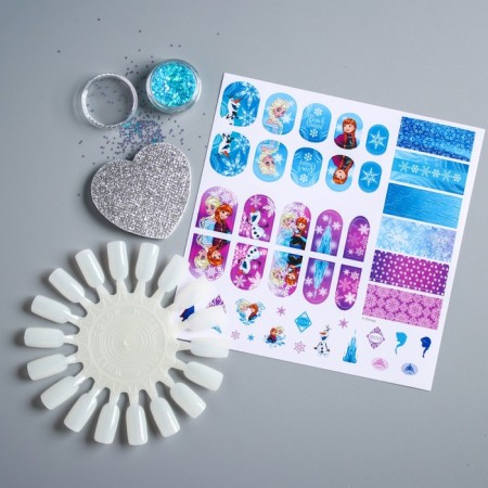 Manicure set for girls, cold heart-1