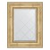 Mirror with engraving in a baguette frame, aged silver with an ornament of 120 mm, 62x80 cm
