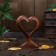 Souvenir tree "Heart" Brown 15x11x3 cm