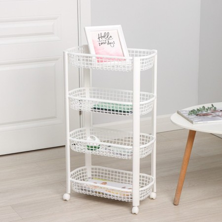 Floor floor 4 section, on wheels, white color-1