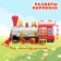 The “Classic” steam locomotive with soap bubbles works from batteries, light and sound