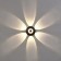 Facade lamp “Iskra”, FSD-053, 8 W, 3000k, 6 rays, IP65, 220 V, plastic, black