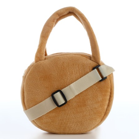 Children's bag with a zipper "chosen", brown color-1