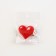 Hair hairpin -spinning "heart", 3.5 x 3 cm