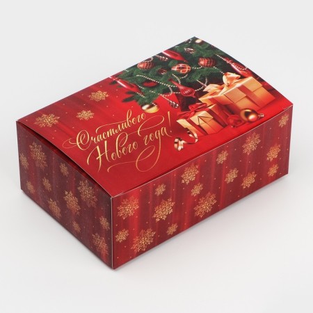 Box the team "Happy New Year", 18 x 12 x 7 cm, New Year-1