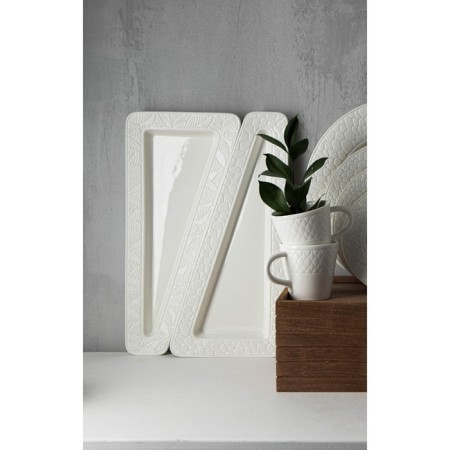 Porcelain dish for supply Magistro Crotone, 33.4 × 15.8 × 2.5 cm, white color-5