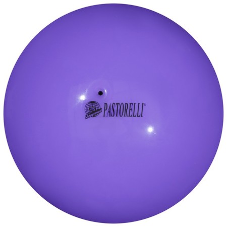 The ball for rhythmic gymnastics Pastorelli New Generation Fig, D = 18 cm, lilac color