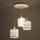 Lamp Bayerlux 1954/3wt E27 40W white 29x29x22-122 cm