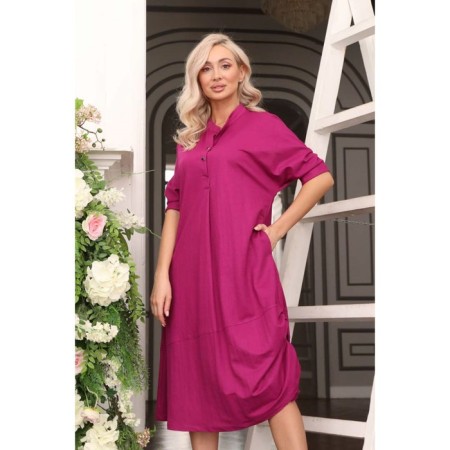 Women's dress, size 50, color fuchsia-6
