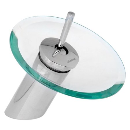 Accoona A9090 shell mixer, single -leaf, waterfall, glass, chromium