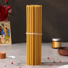 Church candle from wax No. 20, dark natural, 1 kg