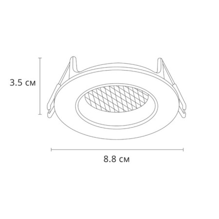 Pointed-built lamp Arte Lamp Fuji A2865PL-1WH, GU10, 15 W, 8.8x8.8x3.5 cm, white-3