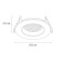 Pointed-built lamp Arte Lamp Fuji A2865PL-1WH, GU10, 15 W, 8.8x8.8x3.5 cm, white