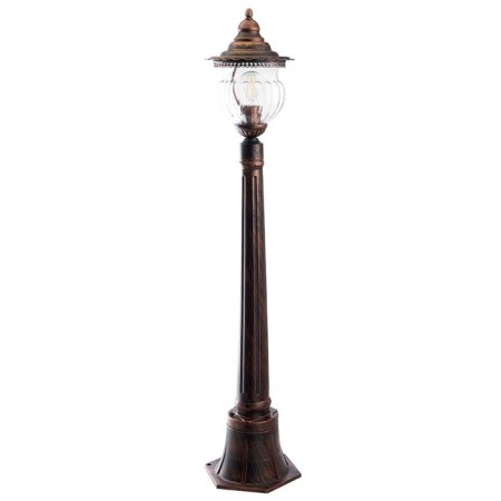 Sadovo-park lamp Feron PL596, IP44, E27, 60 W, 195x195x1035 mm, brown color-7