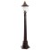 Sadovo-park lamp Feron PL596, IP44, E27, 60 W, 195x195x1035 mm, brown color