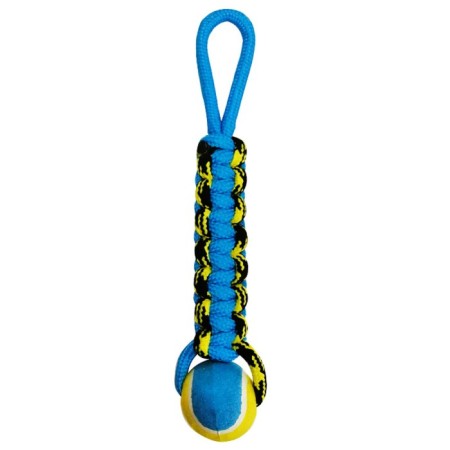 Petpark toy "braid" for dogs, with a tennis ball and a loop, 8 cm