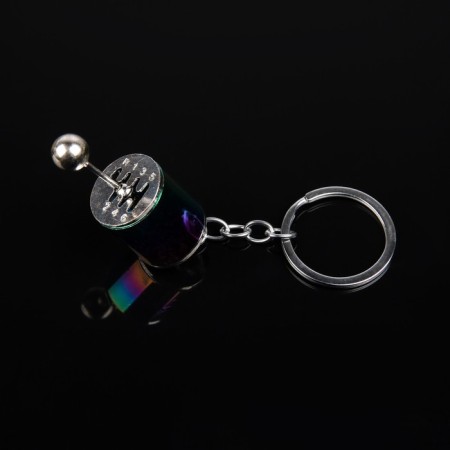 Cartage keychain, gearbox, metal, mother -of -pearl-1