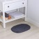 Bath and toilet rug “fluffy”, 40 × 56 cm, smoky color