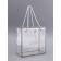 PET box with handles, silver, 20 x 20 x 9 cm