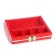 Box for 4 sweets and chocolate with cells "Luxurious New Year" 18.8 x 15.7 x 3 cm, New Year