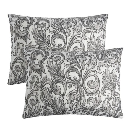 Pillow Pillowcase Ethel "Ongel Silver (View 2), 50x70 cm - 2 pcs, 100% cotton, Poplin