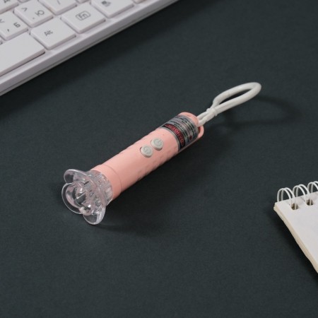 Laser pointer+flashlight "Pink" 3 modes shines, flashes, laser Lr44x3 pcs 3x3x9 cm-2