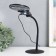 Lamp-lupa x3 x4.5 for LED creativity from 3LR1130 lenses d = 2.1 and 11 cm black