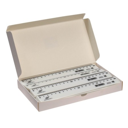 Ruler 20 cm "Moon" White-2