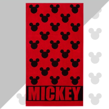 Trick Mikkey "Mickey Mouse", red, 70x130 cm, 100% cotton, 420g/m2