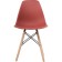 Plastic chair EAMES Massive Buk/Metal/Plastic, natural/burgundy 46x52x83 cm