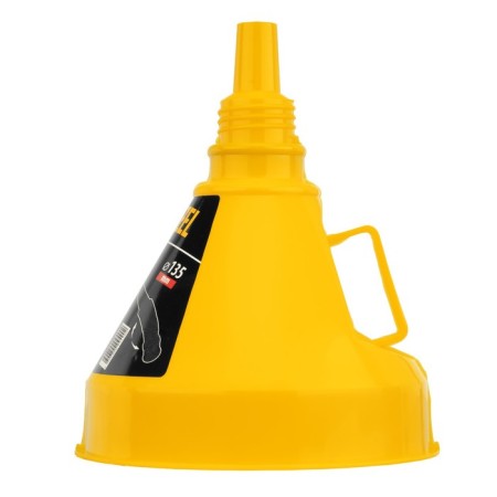Plastic funnel Denzel, 135 mm with a metal sieve and a flexible tip-2