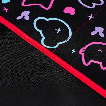 Apron for labor + sleevens, 535 x 445 mm, Hatber "My bear" 2 Black/Green pocket nfn_35105-2