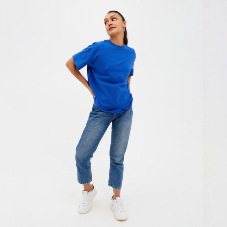 Women's T-shirt Minaku Oversize Fit: Color Electric, Rr. 46-6