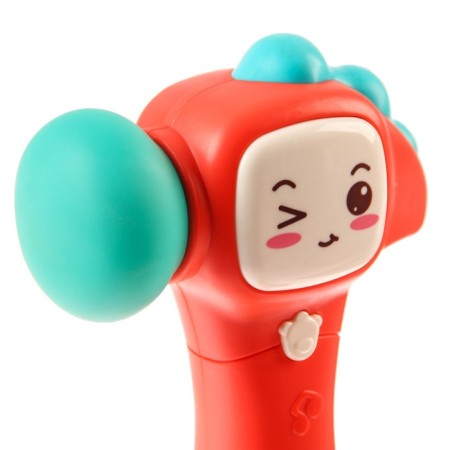 Musical rattle "Hammer", glows, color mix, crush me-4