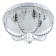 Chandelier 55576/400 CR chrome 4x40W E14 LED PDU 40x40x21cm