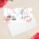 Cards-Mini "March 8", girl, 7 × 7 cm