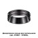 Decorative ring Konsta, black chrome color