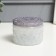 Bank for candles glass with a lid "Sot" white matte 5x7x7 cm, mix
