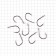 Hook Owner Isaama W/Eye BC No. 2, 8 pcs
