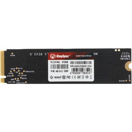 SSD KingSpec PCIe 3.0 X4 512GB NE-512 M.2 2280-2