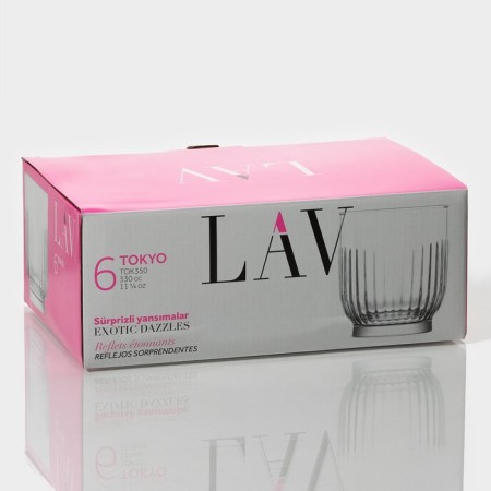 A set of glass glasses LAV Tokyo, 330 ml, 7.9 × 9 cm, 6 pcs-4