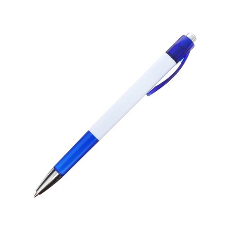 Ballic handle, automatic "Logo Square", white with blue inserts, blue rod-1