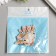 Decor for creativity Textile embroidery "Rabbit with a bow on the ear" 3.8x5 cm