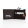 Male purse on a magnet, department for bills, for maps, for coins, brown color