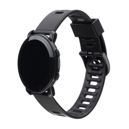 Men's washing watches, silicone strap, black-3