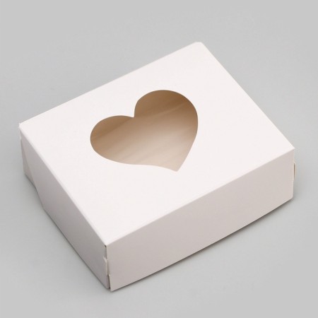 Folding box "Hearts", white, 10 x 8 x 3.5 cm-4